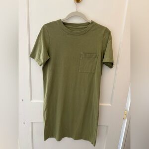 Everlane Olive Green Mini Dress with Pocket